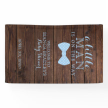 Baby shower van kleine Mannen | Rustic Wood Bowtie