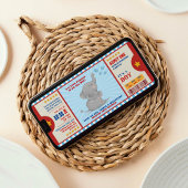 Baby shower van kleine pinda-olifant kaart