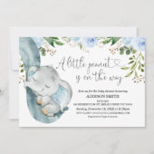 Baby shower van kleine pindronatboomstammen kaart (Voorkant)