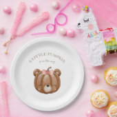 Baby shower van kleine pompoBeren Papieren Bordje (Feest)