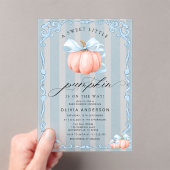 Baby shower van kleine pompoenen acryl uitnodigingen (Insitu (Draagbaar))