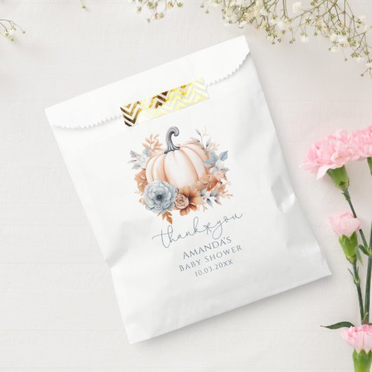 Baby shower van kleine pompoenen bedankzakje (Gezegeld)