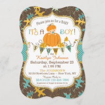 Baby shower van kleine pompoenen