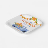 Baby shower van kleine pompoenen papieren bordje (Gebogen)