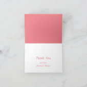 Baby shower van kleine pompoenmeisjes bedankkaart (Binnen)