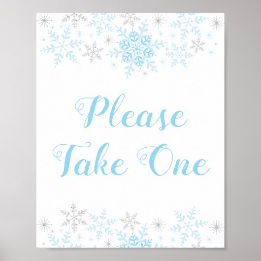 Baby shower van kleine sneeuwvloekjongen poster (Voorkant)