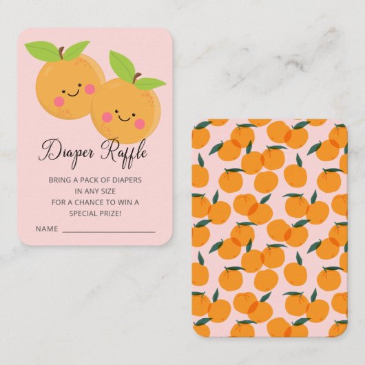 Baby shower van kleine stukjes luier informatiekaartje (Voorkant / Achterkant)