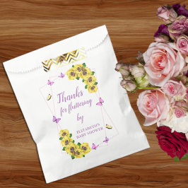 Baby shower van kleine vlinder bedankzakje