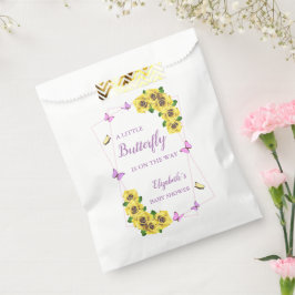 Baby shower van kleine vlinder bedankzakje
