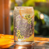 Baby shower van kleine vlinder blikvorm glas