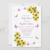 Baby shower van kleine vlinder kaart (Voorkant)