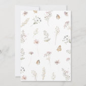 Baby shower van kleine vlinder kaart (Achterkant)