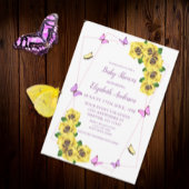 Baby shower van kleine vlinder kaart