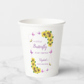 Baby shower van kleine vlinder papieren bekers (Voorkant)