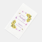 Baby shower van kleine vlinder servet (Hoek)