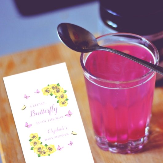 Baby shower van kleine vlinder servet