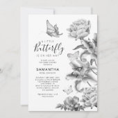  Baby shower van kleine vlinderbloemige vlinders Kaart (Voorkant)