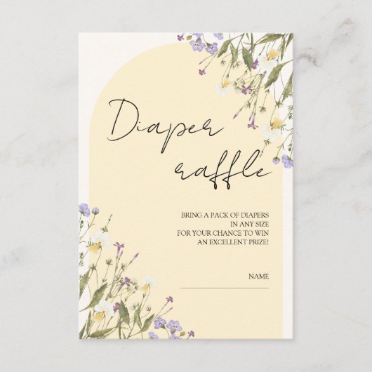 Baby shower van kleine wilderrijstveltjes informatiekaartje (Voorkant)