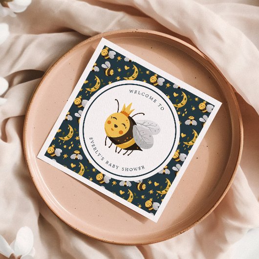 Baby shower van koninginnenhoningbijen servet