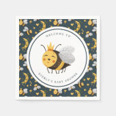 Baby shower van koninginnenhoningbijen servet (Voorkant)