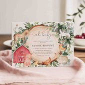 Baby shower van landbouwhuisdieren kaart