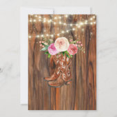 Baby shower van landwagenparken en -hakken kaart (Achterkant)