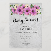 Baby shower van lavendel en gele dagen