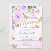 Baby shower van lavender Floral Butterfly in het S Kaart (Voorkant)