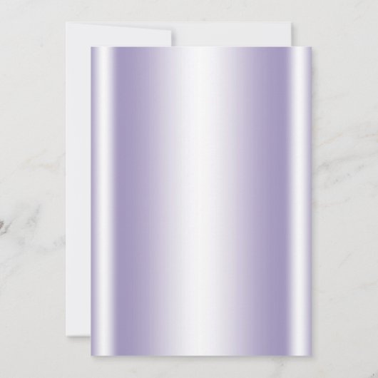 Baby shower van Lavender Silver Princess Kaart (Achterkant)