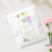 Baby shower van lente bloemen bedankzakje (Gezegeld)