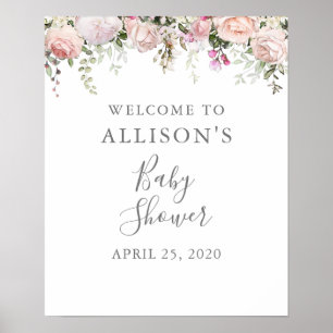 Baby shower van lente-Floral Poster