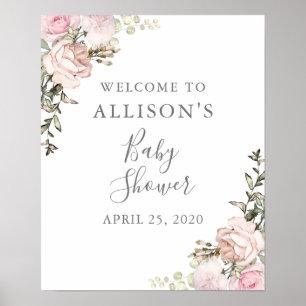 Baby shower van lente-Floral Poster