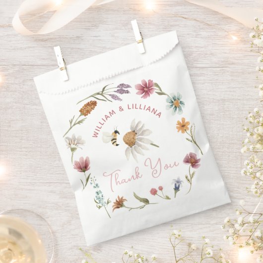 Baby shower van lente-wilde-bloem Dank je wel Bedankzakje (Geknipt)