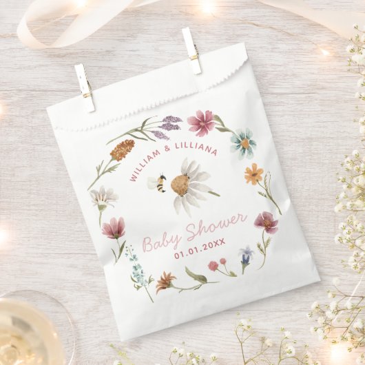 Baby shower van lente-wilde-bloem Dank je wel Bedankzakje (Geknipt)