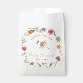 Baby shower van lente-wilde-bloem Dank je wel Bedankzakje (Voorkant)