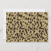 Baby shower van Leopard Kaart (Achterkant)