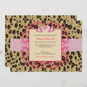 Baby shower van Leopard Kaart (Voorkant / Achterkant)