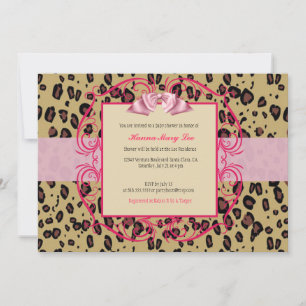 Baby shower van Leopard Kaart
