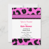 Baby shower van Leopard Pattern Kaart (Voorkant)