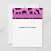 Baby shower van Leopard Pattern Kaart (Achterkant)