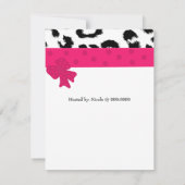 Baby shower van Leopard Pattern Kaart (Achterkant)