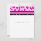 Baby shower van Leopard Pattern Kaart (Achterkant)