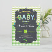 Baby shower van lepkikker Genderneutrale kikkers Kaart (Staand voorkant)