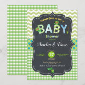 Baby shower van lepkikker Genderneutrale kikkers Kaart (Voorkant / Achterkant)