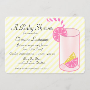 Baby shower van limonade kaart