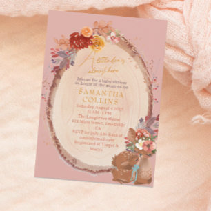 Baby shower van Little Doe Rustic Girl Woodland Kaart