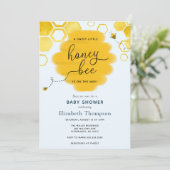 Baby shower van Little Honey Bee Boy Kaart (Staand voorkant)