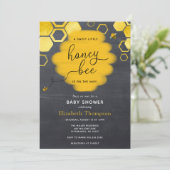 Baby shower van Little Honey Bee Boy Kaart (Staand voorkant)