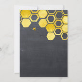 Baby shower van Little Honey Bee Boy Kaart (Achterkant)