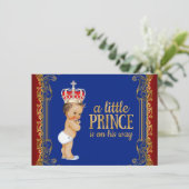 Baby shower van Little Prince Kaart (Staand voorkant)